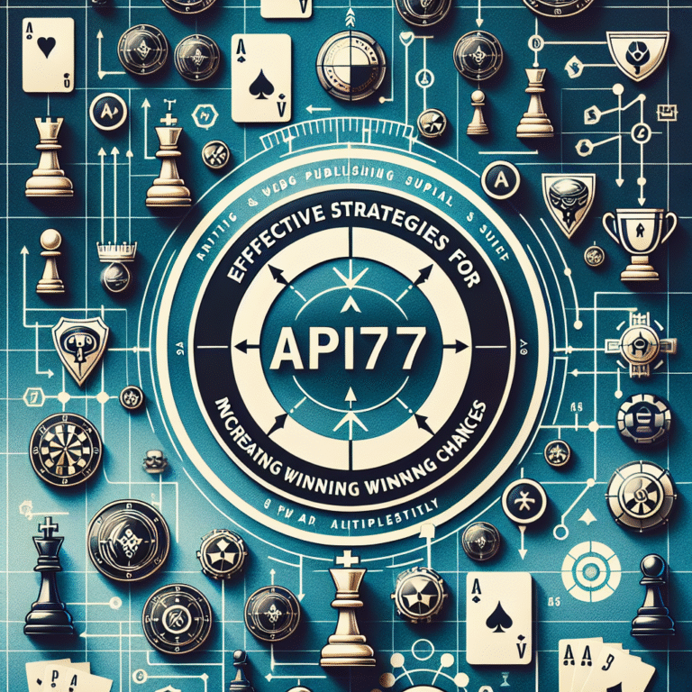 Strategi Efektif untuk Meningkatkan Peluang Menang di API77