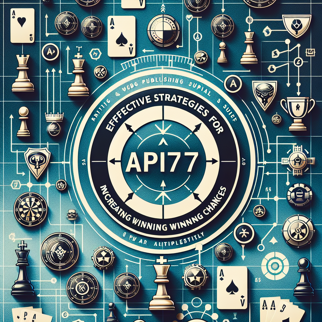 Strategi Efektif untuk Meningkatkan Peluang Menang di API77